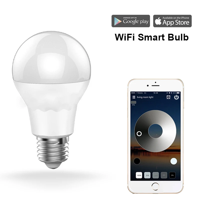 

Draadloze App single-color Smart Controle 2835 LED Blub LED E27 Lamp 85-265V Bluetooth Licht Bulb chip