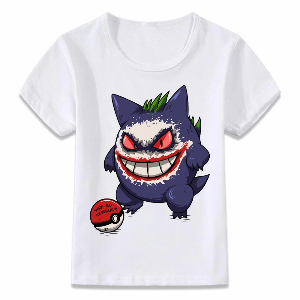 

Kids Clothes T Shirt Pokemon Gengar Funny T-shirt for Boys and Girls Toddler Shirts Tee