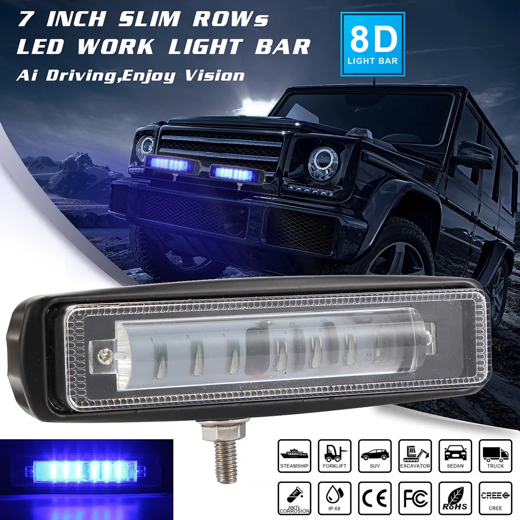 

Car LED Work Light 7inch 120W Combo Work Light Spotlight Off-road Driving Fog Lamp Truck Boat Auto Accessorie