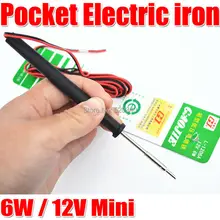 Гуанчжоу желтый(благородный) аутентичный миниатюрный Электрический Утюг низкого напряжения L-1206A 6 Вт/12 в мини-автомобиль электрический утюг