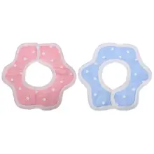 Прекрасный Круглый Цветок Форма Детские нагрудники слюны ткань 360 градусов вращения Мягкий хлопок горошек нагрудник слюны Burp Полотна