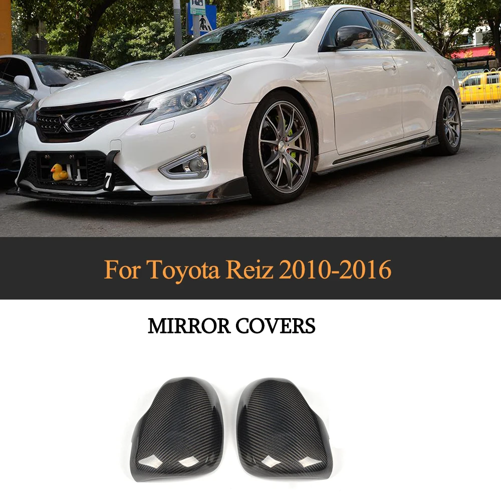 

Carbon Fiber Mirror Cover Cap For Toyota Reiz 2010-2016 2PCS Remplacement