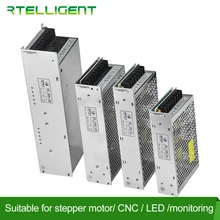 Fonte de alimentação, venda dc 24v 48v comutação da fonte de alimentação 100w 150w 240w transformador de fonte ac fonte de alimentação rtelligente de cc smps 24v