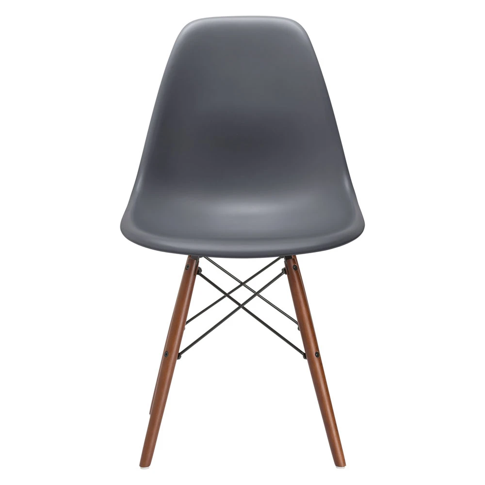 Vortex Side Chair Walnut Legs in Grey (1)
