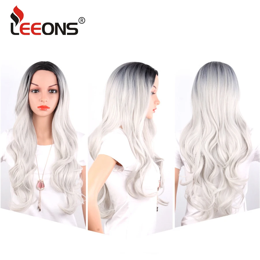 Leeons длинные Омбре коричневый фиолетовый блонд плотность температура