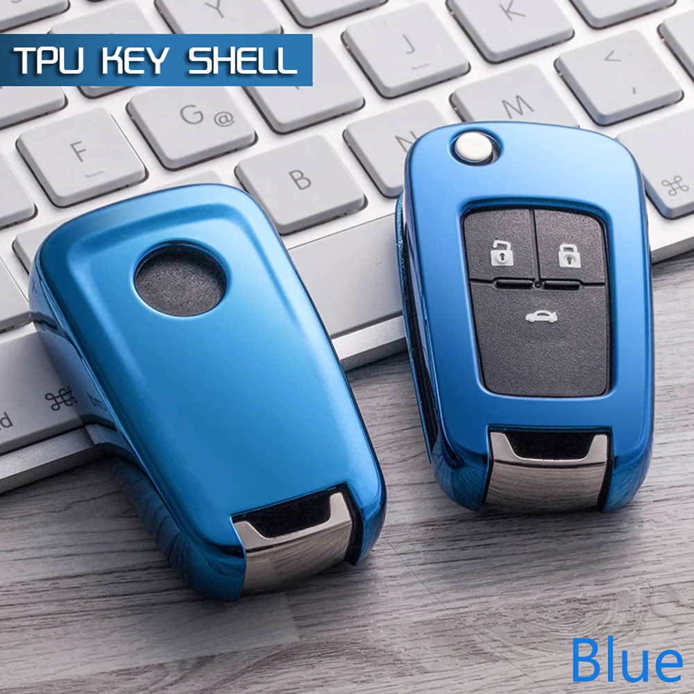 

Fit 2/3/4/5 Buttons Folding TPU Soft Car key case cover shell For Chevrolet Chevy Cruze Camaro Equinox Malibu Sonic Spark Volt