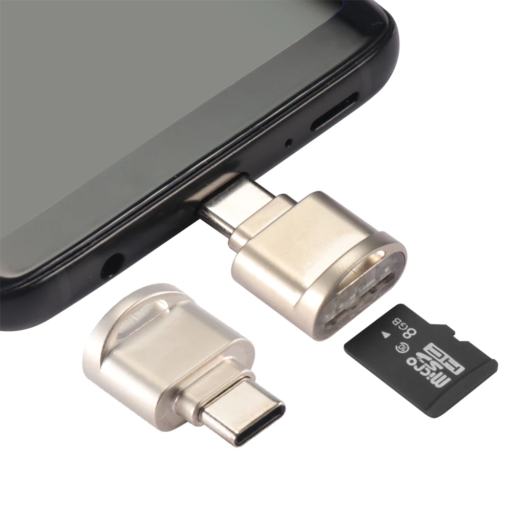 

USB 3.1 Type C Card Reader Alloy USB-C TF Micro SD OTG Adapter Mini OTG O.19 USB Adapter for Macbook HUAWEI XIAOMI MEIZU HONOER