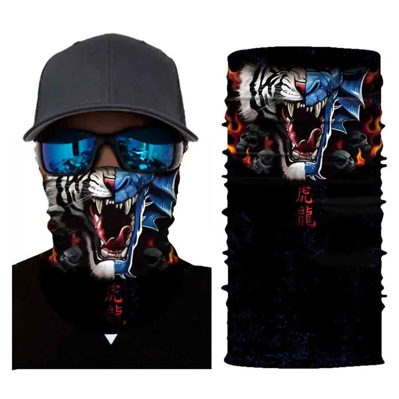 Neutral Outdoor Head Scarf Neck Windproof Face Mask Sun protection Headband Windproof sunscreen collar riding magic mask #2o01 (10)