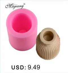 Mujiang 3D Bottle Silicone Baking Molds Party Fondant Cake Decorating Tools Resin Clay Soap Molds Chocolate Candy Cake Moulds