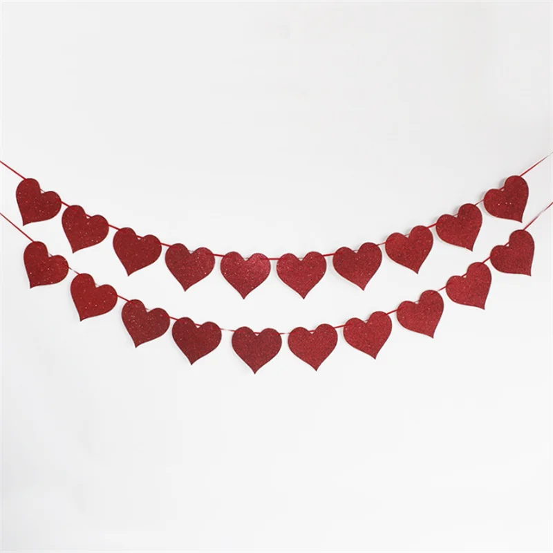Banners Garlands Bestoyard 2m Happy Wedding Wedding Banner Heart