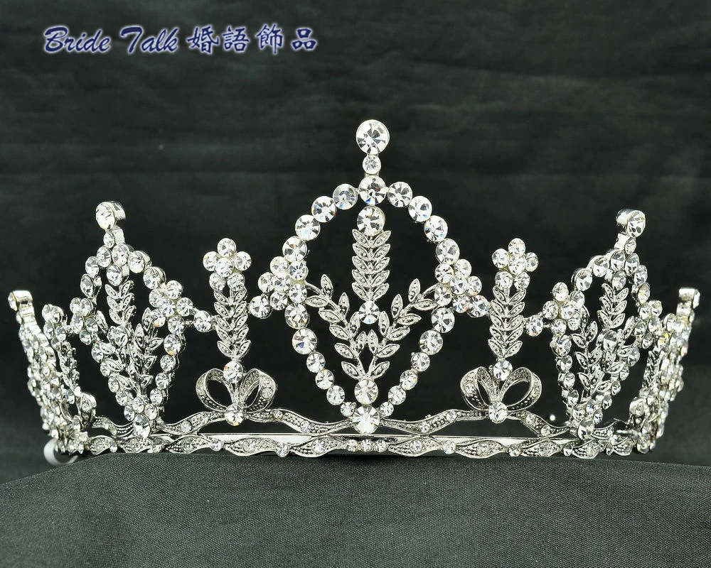 

Fashion Wedding Bridal Prom Jewelry Flower Leaves Tiara Crown Crystal JHA7779 Free Shipping(Can Wholesale)