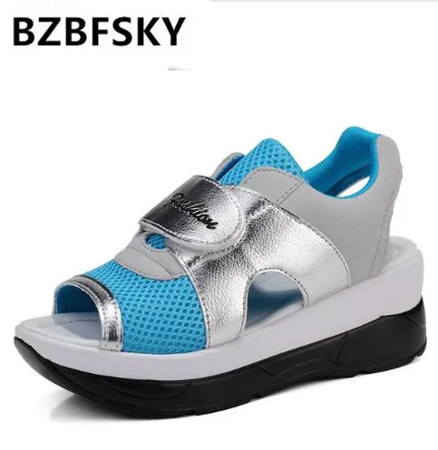 

2018 Summer Womens Platform Sandals Peep Toe Womens Wedges Sandals Ladies Hiking Sandale Female High Heel Sandalias