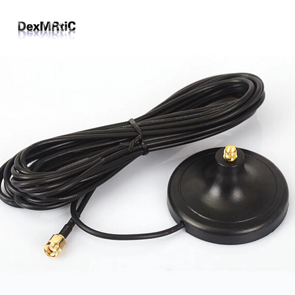 1PC 2.4GHz antenna base with 3M extension cable RP SMA male connector