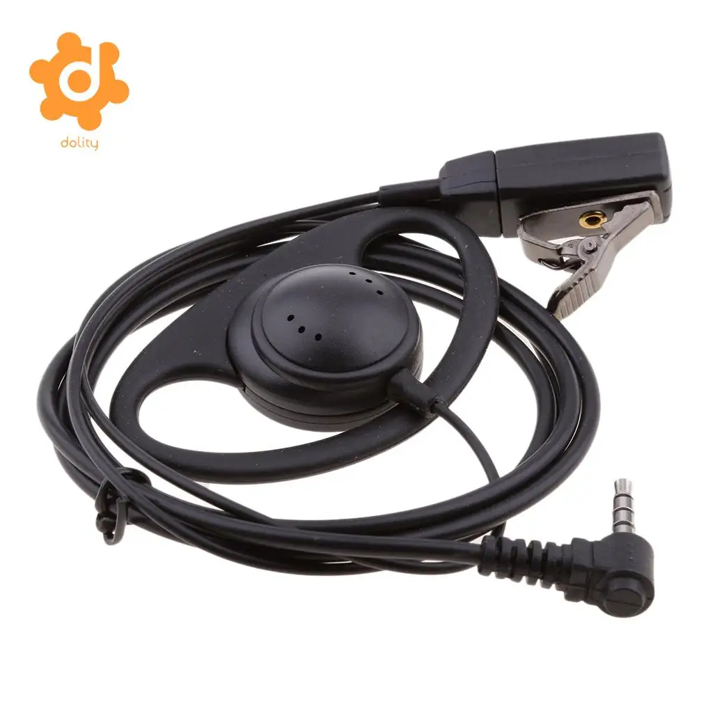D-shape Headset Earpiece PPT with Mic for Yaesu Vertex VX-1R 2R 3R 5R 150 160 180 210 210A Two Way Radio 3.5mm 