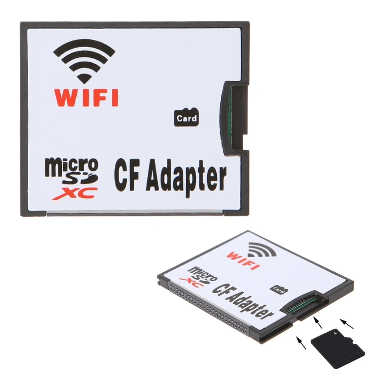 High Quality SD MMC SDHC SDXC Slot To CF Type I Memory Card Adapter For