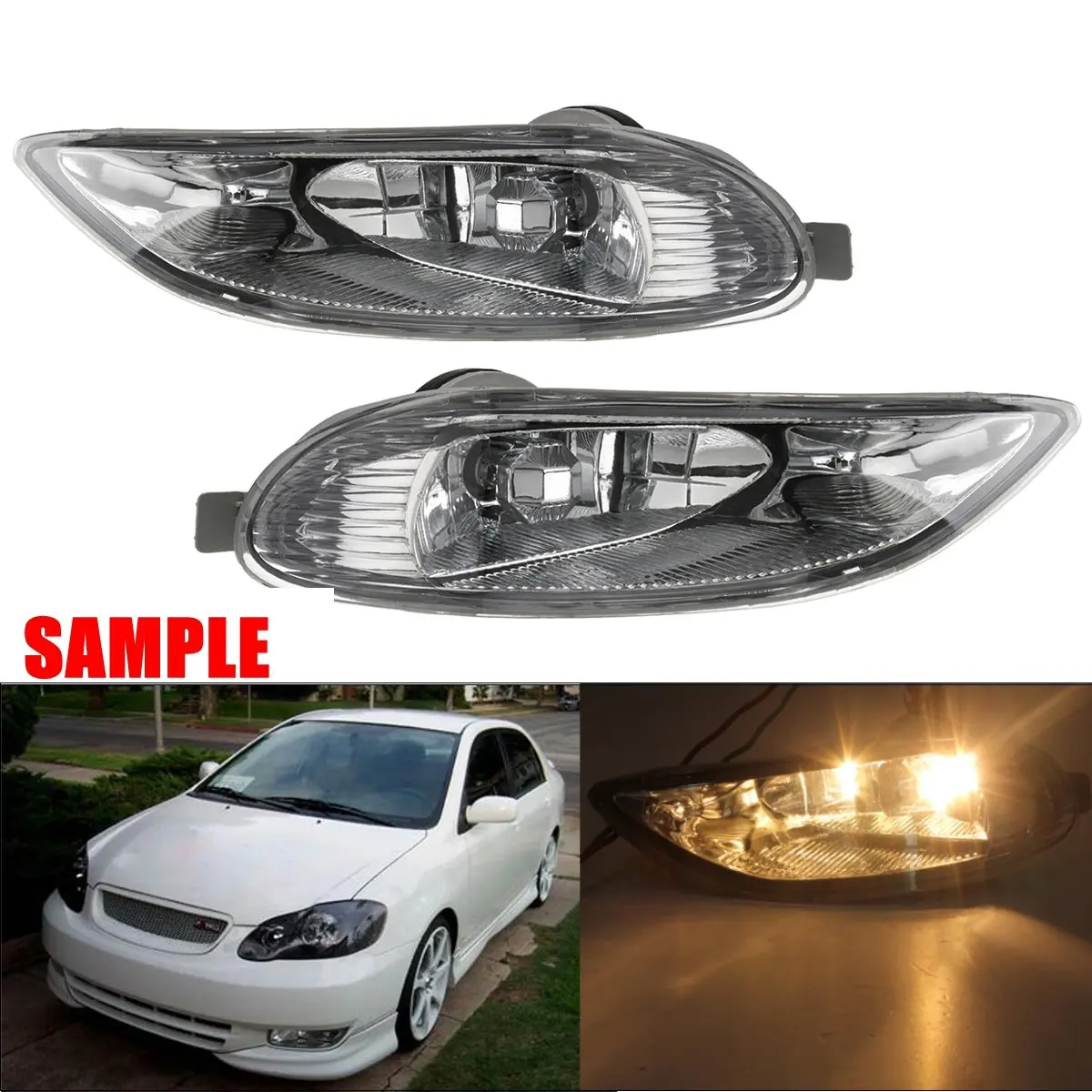 Car Right Fog Light Housing Lamp for Toyota Corolla S//XRS Facelift 2005-2008