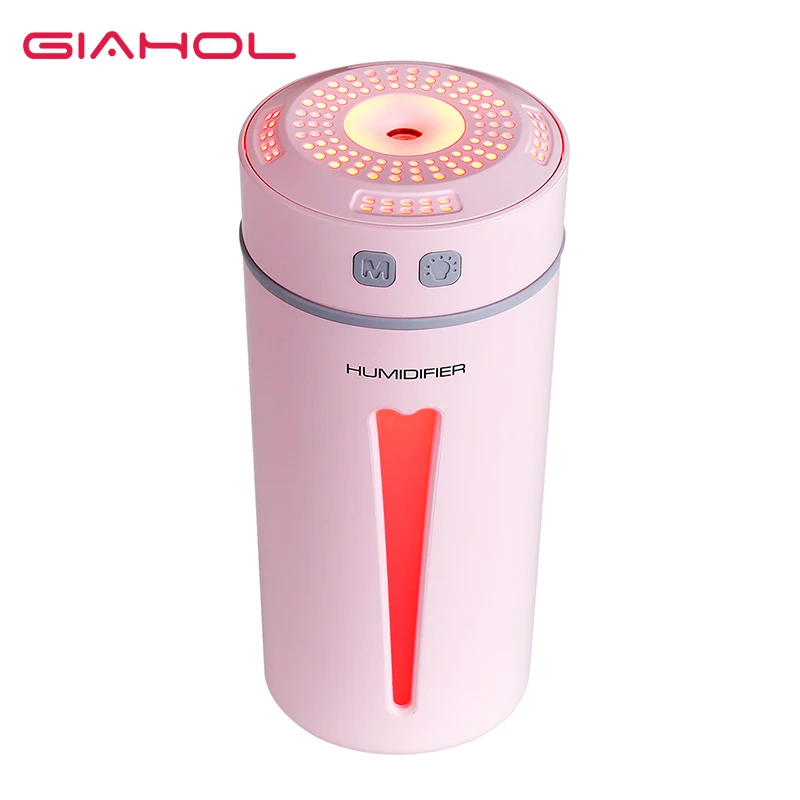 GIAHOL 260ml USB Air Glass Humidifier Cool-Mist Aroma Diffuser Mini With LED Light Ultrasonic | Бытовая техника