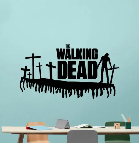 walking dead wall decal movie vinyl sticker horror poster kids art
