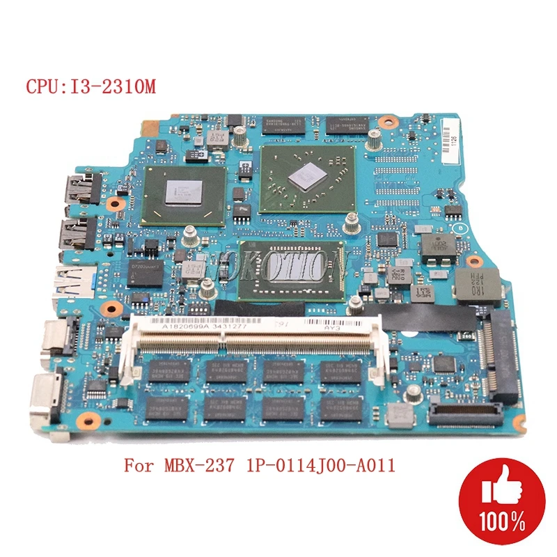 NOKOTION материнская плата для ноутбука sony Vaio PCG-41218M VPCSB A1820699A MBX-237 1P-0114J00-A011 основная плата I3-2310M ЦП HD6470M