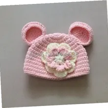 Продвижение нового Демисезонный детская шапка мягче шерсть капот Стиль Малыш крючком Кепки Прекрасный младенца Головные Уборы Новорожденных для фотосессий