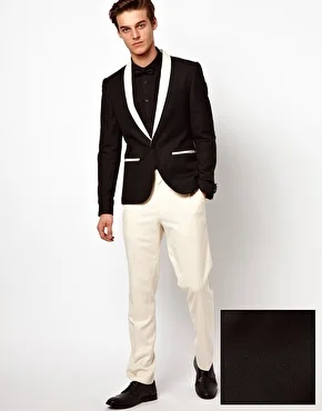Simple Tailor Made Black Groom Tuxedos White Lapel Mens Wedding Simple Tailor Made Black Groom Tuxedos White Lapel Mens Wedding Party Suits Slim Fit Bridegroom Groomsman Suit Jacket Pants In From Men S Clothing