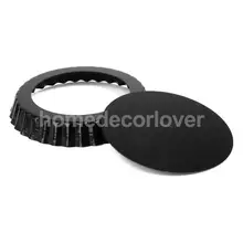 " Flan олово для пирожков сковорода рифленая противень для выпечки антипригарная свободная базовая форма