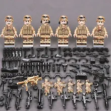 6Pcs SWAT Military Army figures Special Forces Team Soldier Weapon Gun Building Blocks Brick Compatible With Legoed цена 6Pcs SWAT Military Army figures Special Forces Team Soldier Weapon Gun Building Blocks Brick Compatible With Legoed цены онлайн