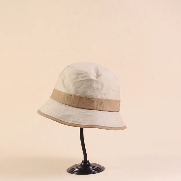 

Fashion Vintage Stripe Women Bucket Hats 2019 New Arrival Female Ruffles Casual Soft Simple Sun Hats