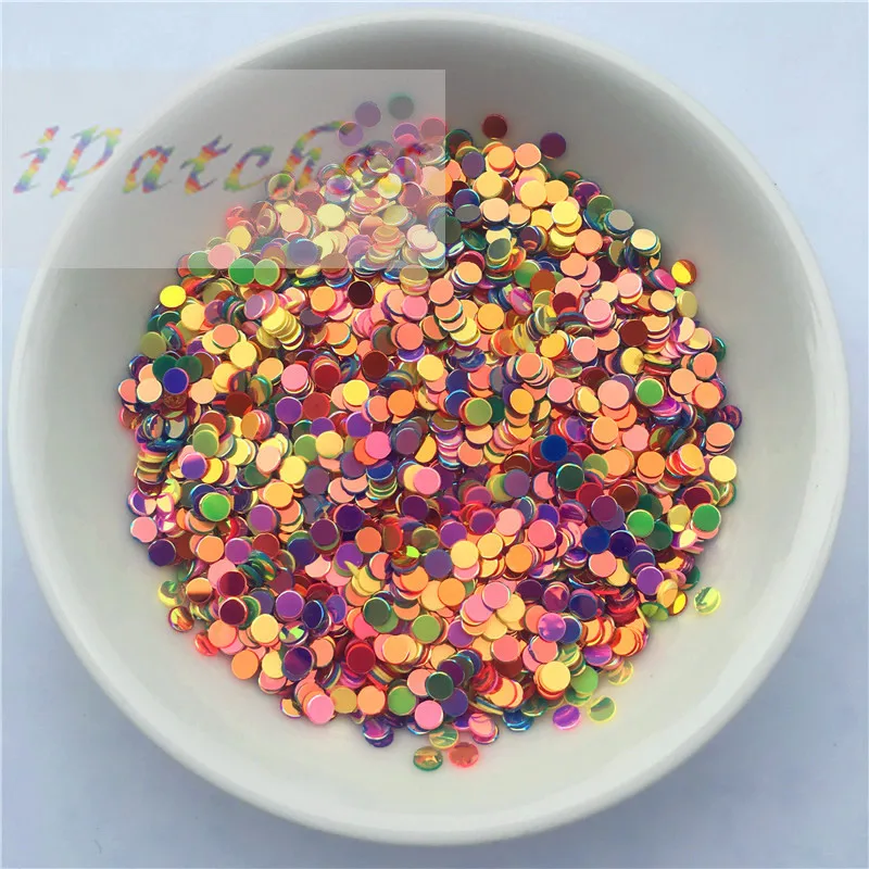 

20g (Size 2mm) Multi Mixed dot Sequins for Nail art Nail Beauty , Colorful Lady Girls manicure Glitter Paillettes High Quality