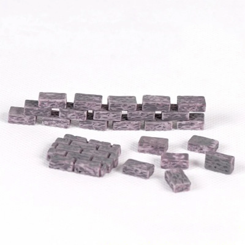 

ZOCDOU Brick Wall Rampart Tank Fortress Position Model Small Statue Figurine Crafts Figure Ornament Miniatures Make House Decor