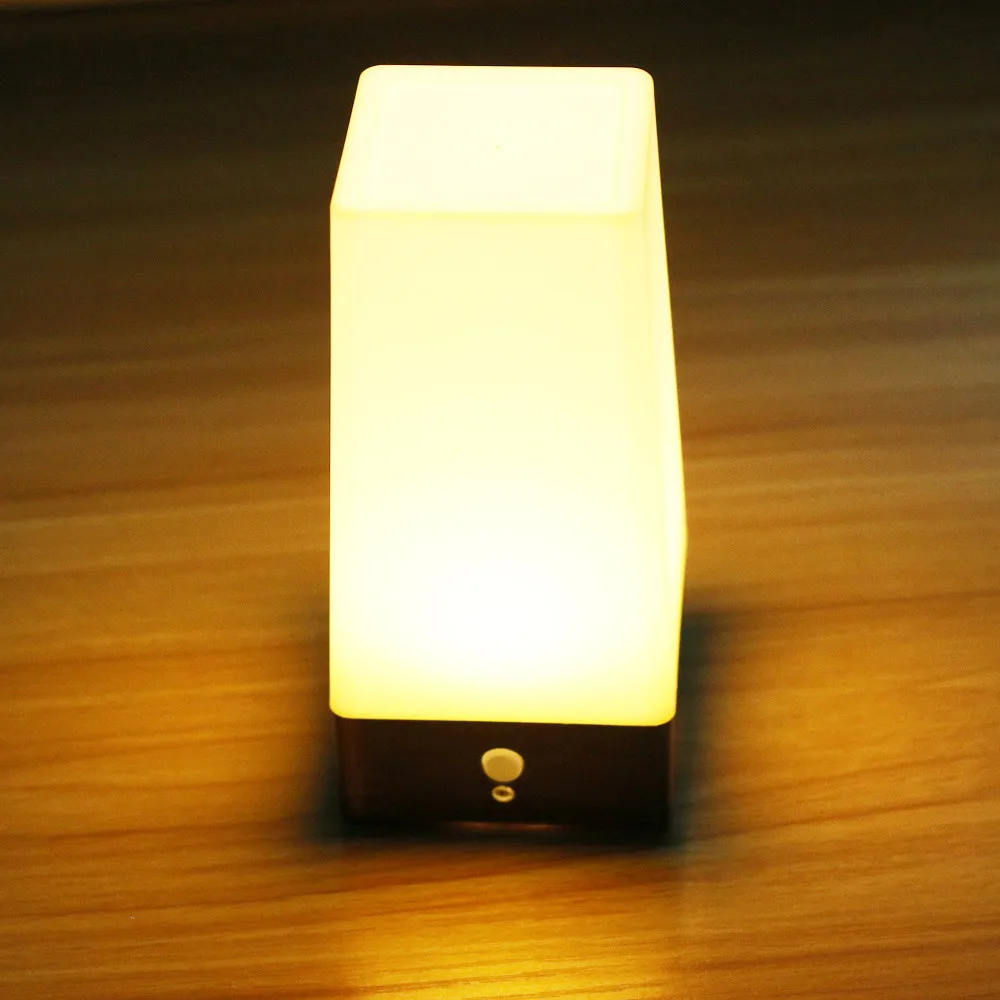 Беспроводной PIR датчик движения спальня ночник на батарейках светодиодный настольный светильник для коридора спальни прихожей