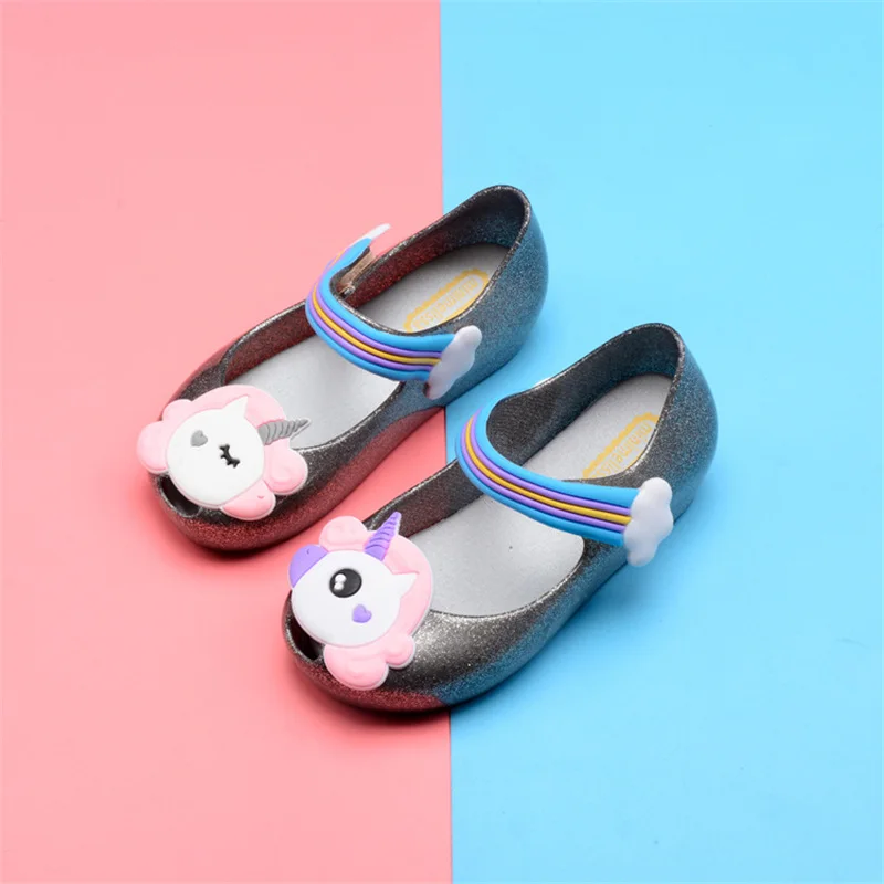 

2019 Mini Pineapple Unicorn Hole Summer Jelly Children's Shoes Hot Sale Kids Shoes Plain Rain Baby Children Toddler Kids Sandals