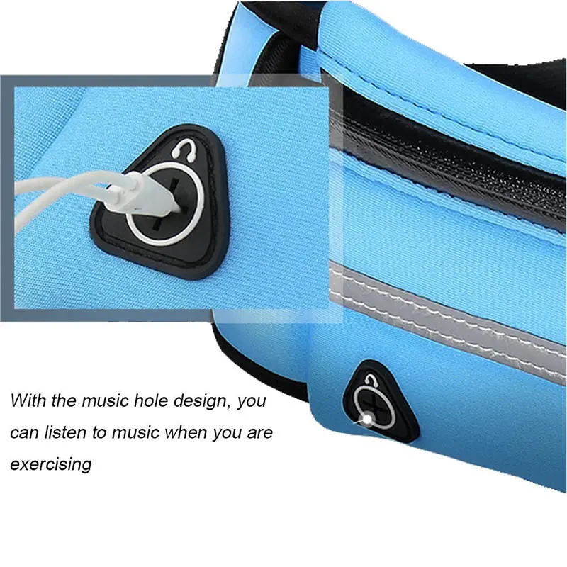 Men Women Running Waterproof Waist Bags Jogging Sports Cycling Water Bottle Pack Outdoor Fitness Phone Anti-Theft Pack Belt Bags (33)