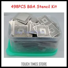 Новейший реболлинг BGA набор трафаретов с 1 прямым нагревом джиг+ 498 трафареты для сварки+ 1 пластиковая коробка