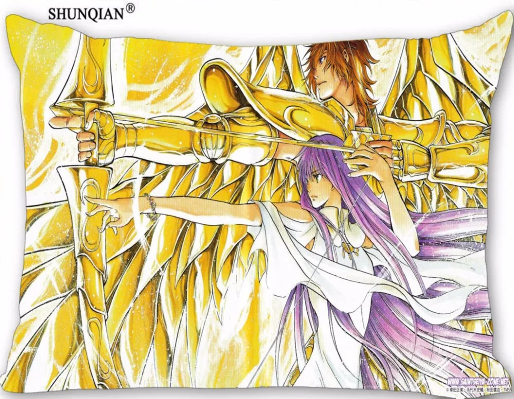 Новинка Наволочка на молнии Saint Seiya Размер чехла 45x35 см 40x60 45x75 50x75 (две стороны)|pillow