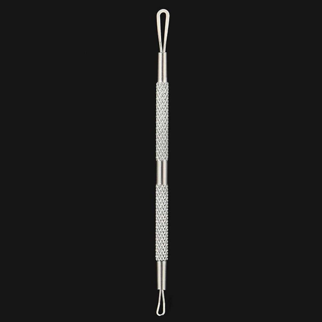 

Stainless Steel Antibacteria Acne Removal Silver Needle 1PC Dual-head Loop Blackhead Pimple Remover Comedone Blemish Extractor