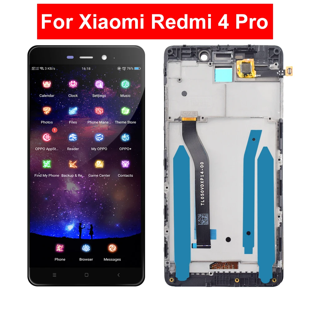 

For Xiaomi Redmi 4 Pro LCD Display Panel Redmi 4 Pro LCD Touch Screen Digitizer Assembly With Frame Redmi 4 Prime LCD Display