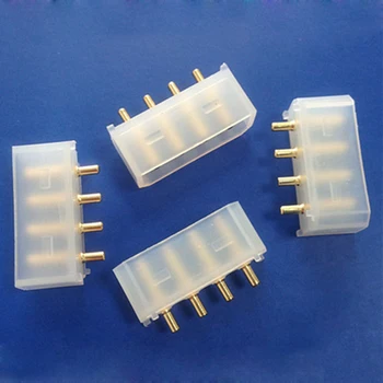 

Gold-Plated Large 4P Socket Terminals Power Interface 5.08 Pitch Computer Connector White