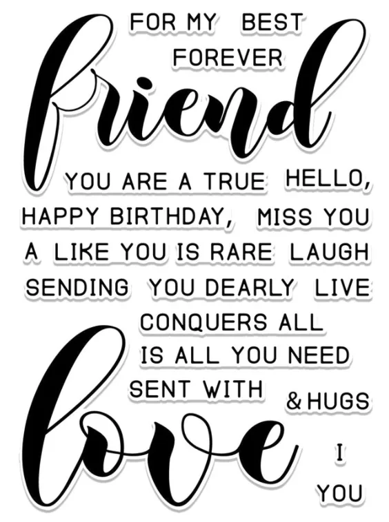 

Frend love Transparent Clear Silicone Stamp/Seal for DIY scrapbooking/photo album Decorative clear stamp A1047