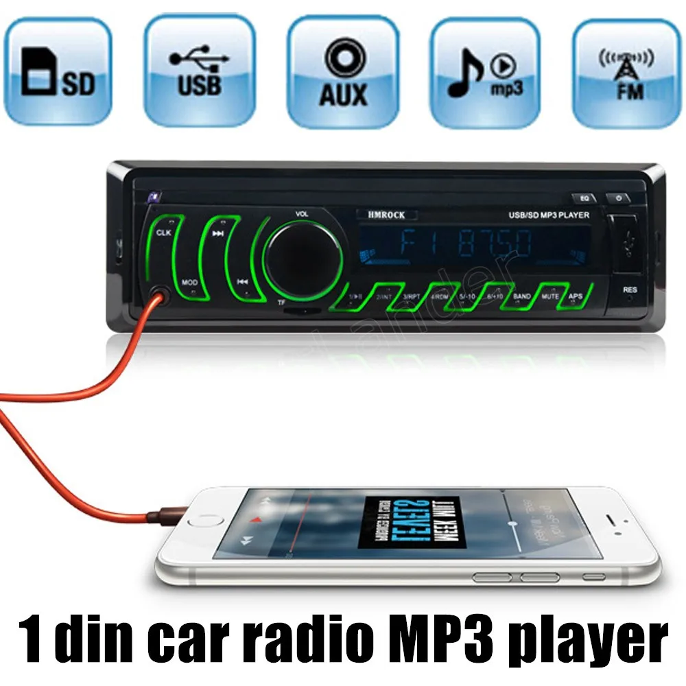 best selling 1 din 12V without Bluetooth Car Stereo FM