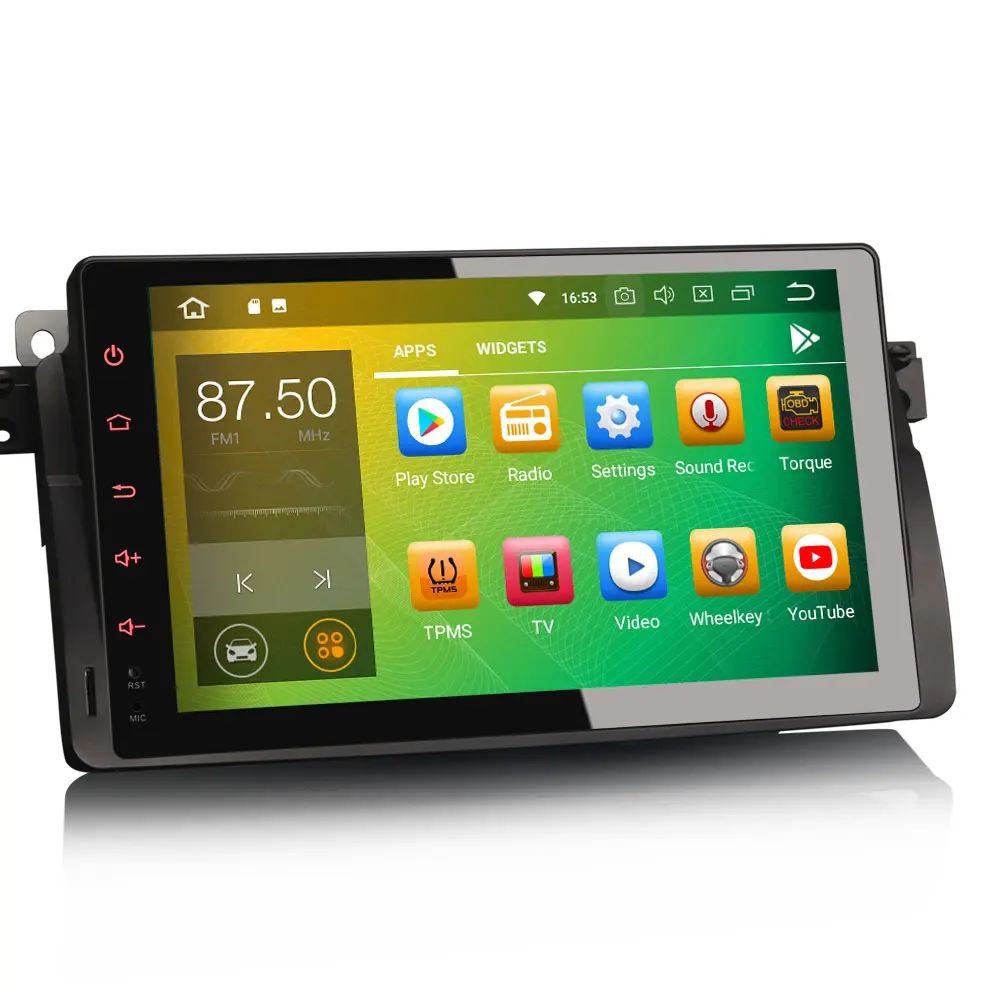 Erisin ES7803B 9 &quotAndroid 8 0 Восьмиядерный 4G RAM автомобильный DVD GPS радио DVR DAB + для BMW 3er E46 M3