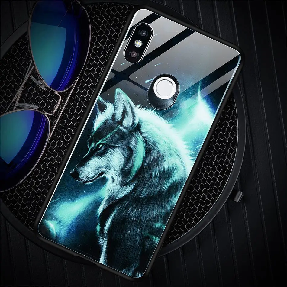 Artisome Xiaomi Redmi Note 5 Case 360 Tempered Glass Case For Xiaomi Redmi 4X Note 5 Pro 5 Plus Case Animal Patterned Cover Capa (2)