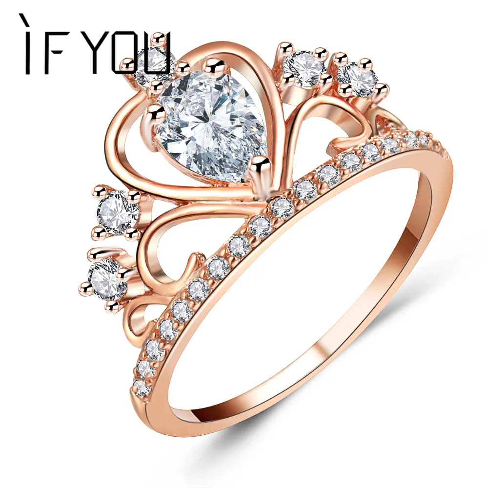 Buy IF YOU Princess Queen Tiara Crown Rings For Women