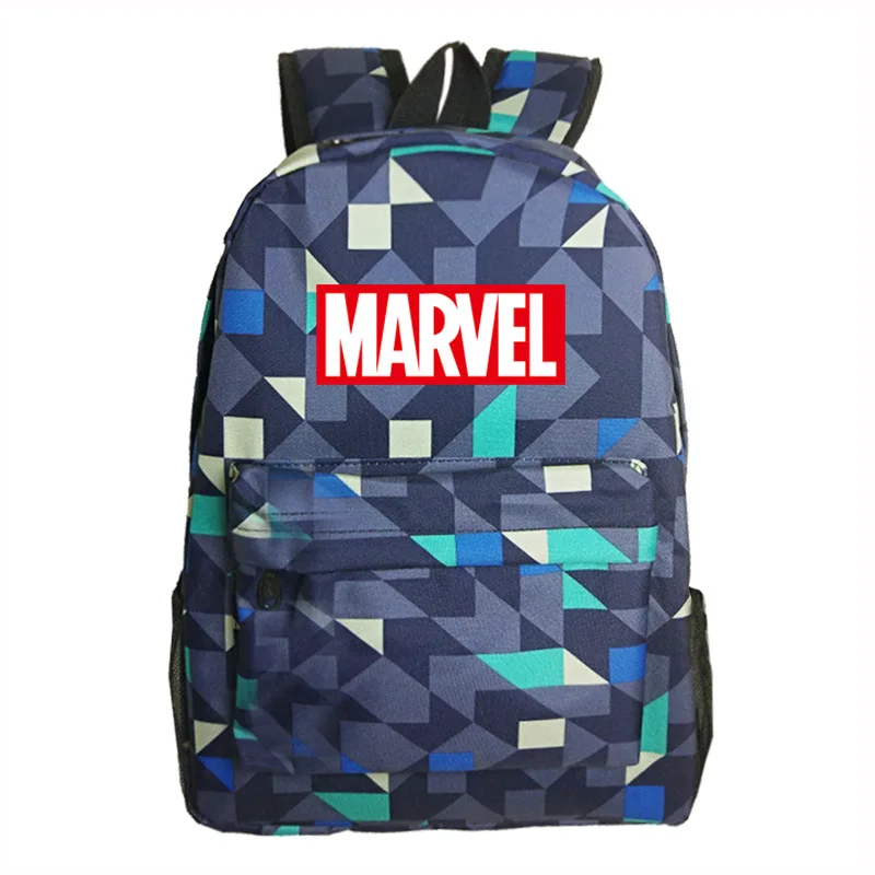 Marvel Letter The Luminous Backpack School Bag Super Hero Student Kids Boys Girls School Bookbag Notebook Daily backpack Gift - Цвет: Style 9