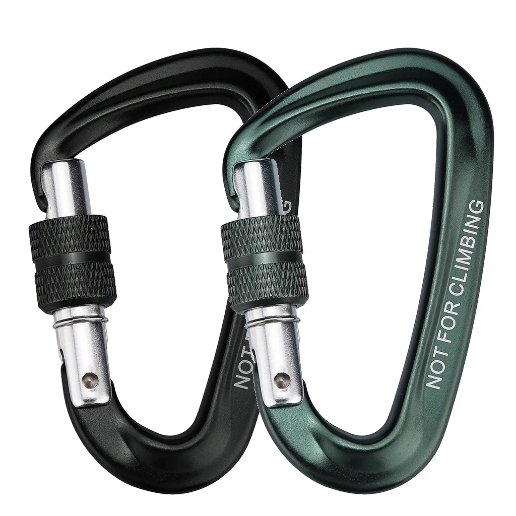 Outdoor carabiner Climbing Backpack Hook 12KN Spring Clip Keychain