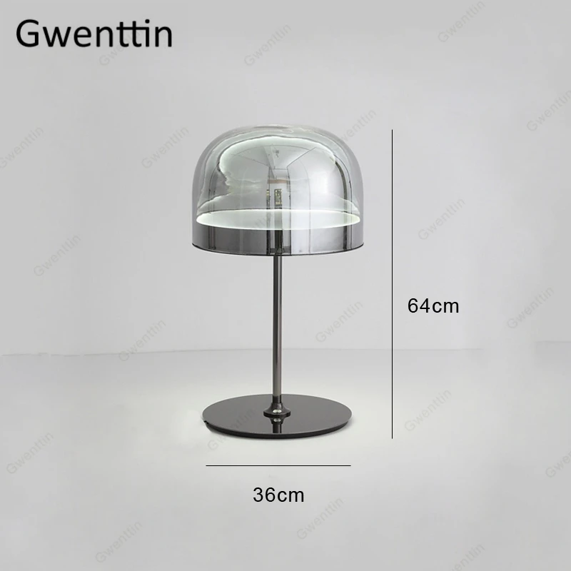 Lâmpada de Mesa Luz para Quarto Luxo Moderno Cogumelo Cama Lâmpada Cabeceira Led Luminárias Luminária Nordic Casa Deco pé 4 Luminárias de mesa