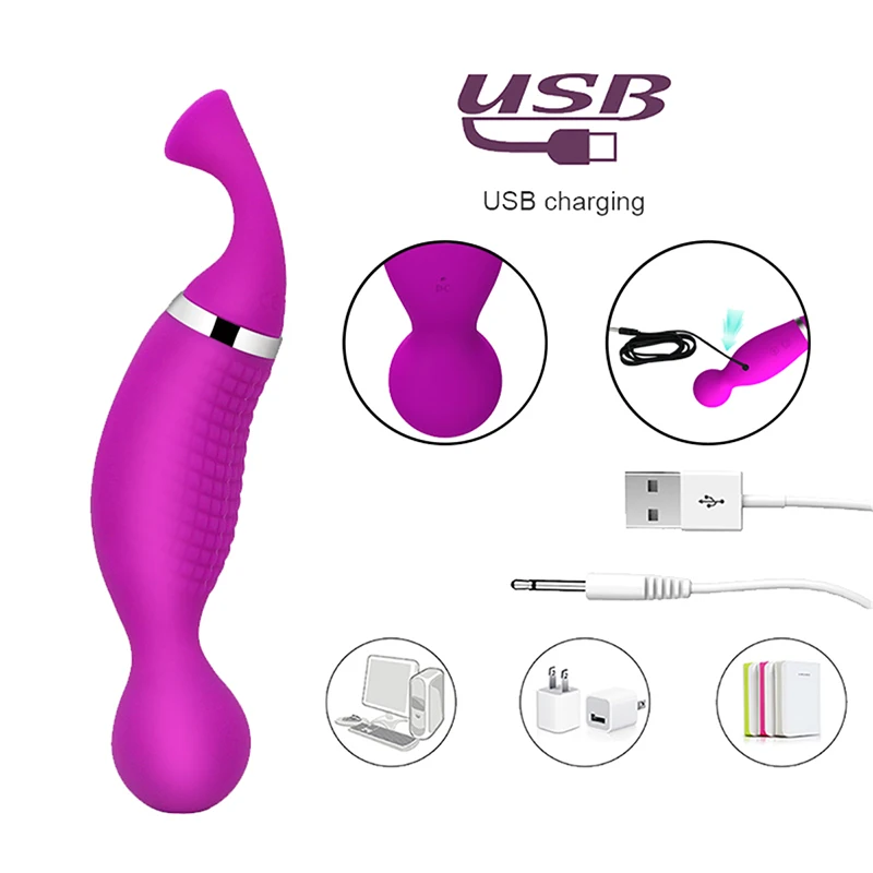  Dual Use Powerful Vibrator 12 Frequency Vibration and Strong Suction Nipple Clitoris Sucker Women S