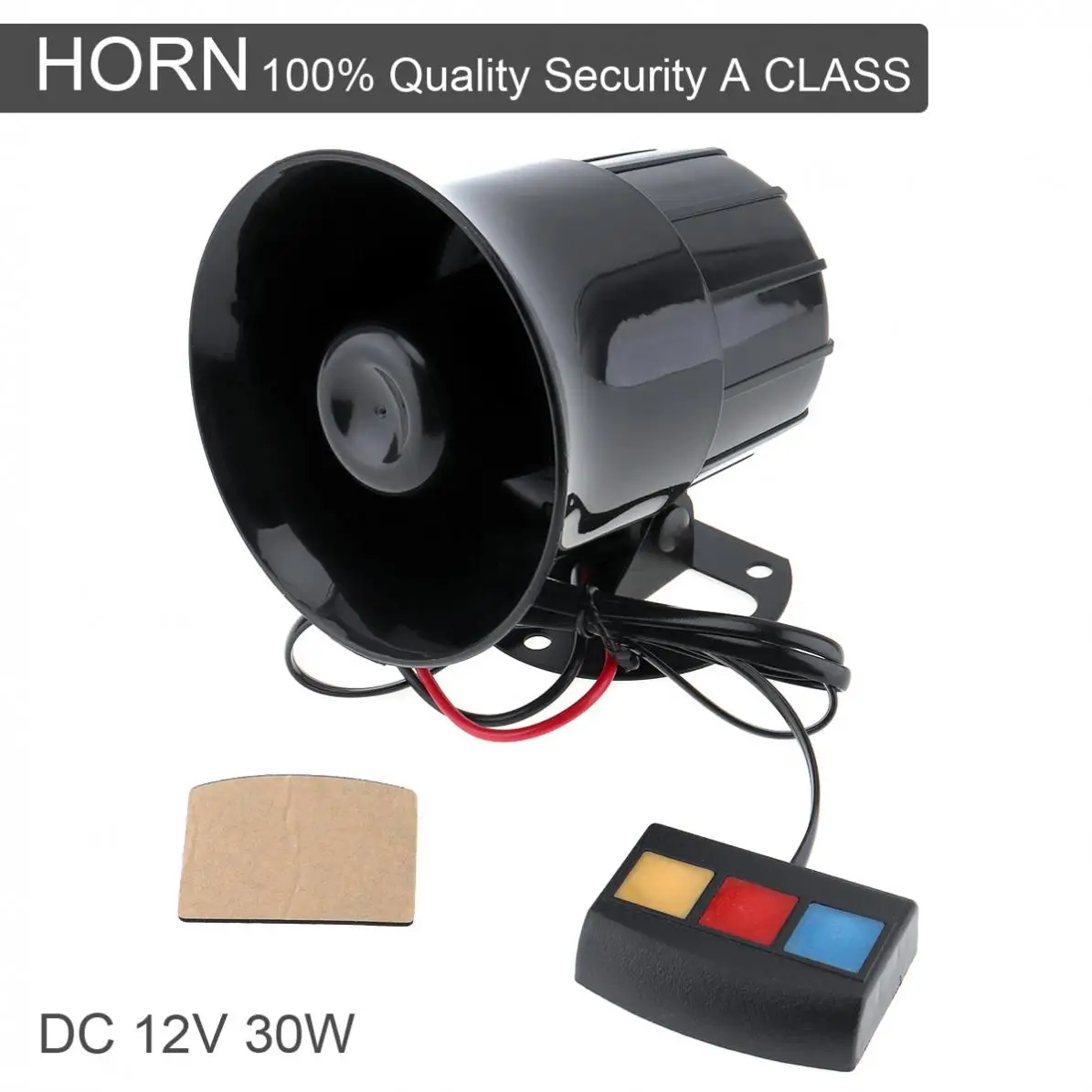 

Durable 12V 30W 3 Sound Car Speaker Loud Siren Horn 105db for Car / Motorcycle