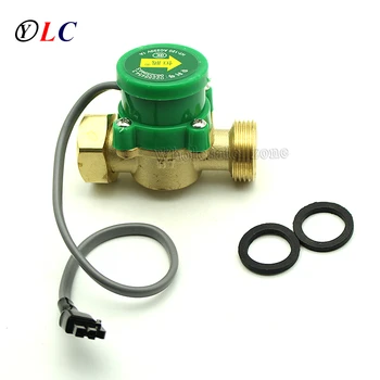 

NEW Adjustable Sensitivity 2A 120W 3/4 "- G3/4" Cold & Hot Water 25mm - 25mm Circulation Flow Switch Booster Pump Flow Switch