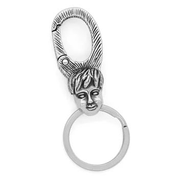 

VikingCeltic 316L stainless steel child face keychain